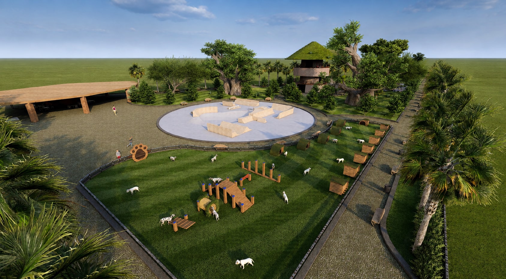 Göztepe Çiçek Parkı: Park kurgusu
