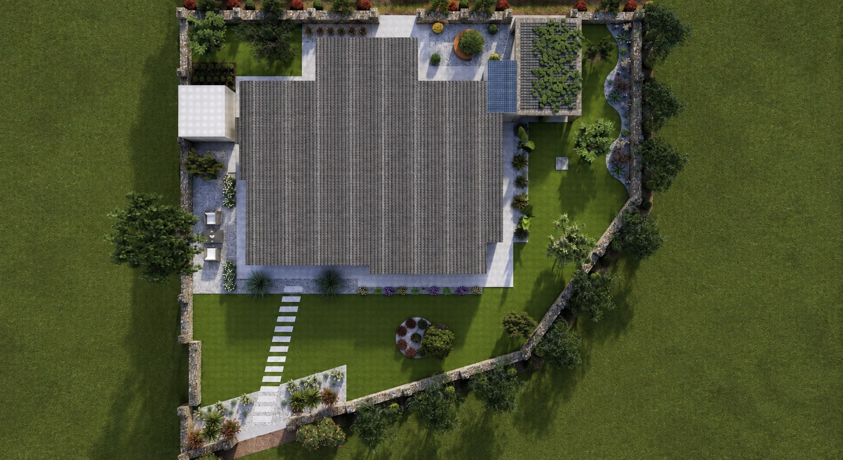 Urla Altınköy Villa: Genel üst görünüş