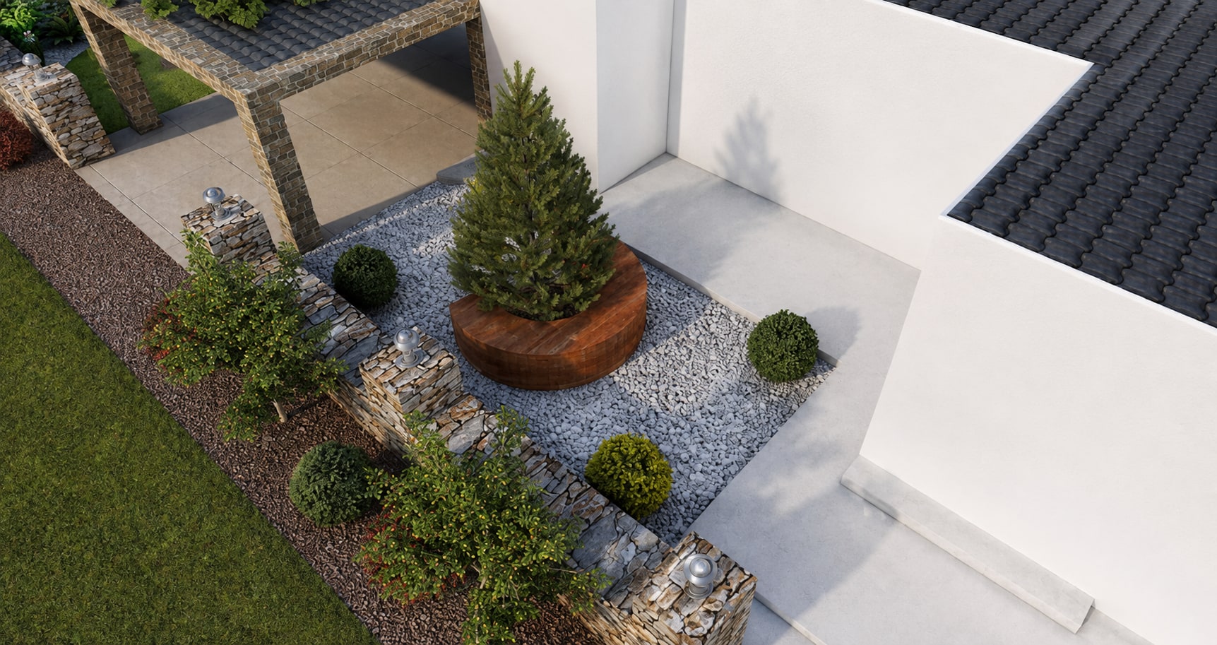 Urla Altınköy Villa: Pergola ve giriş